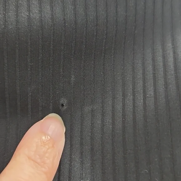 Girlfriend Collective-FLAWED-Black Ribbed Stretch High Rise Leggings-Size Medium - Picture 10 of 16